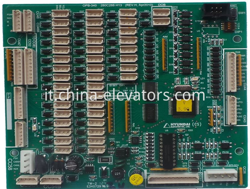 COP Communication Board OPB-340 for Hyundai Elevators STVF7 